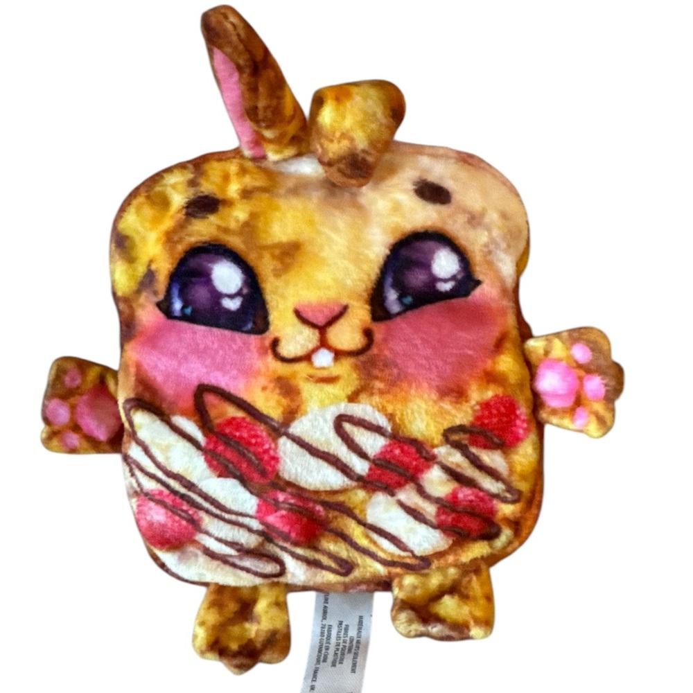 Cookeez Makery Scented Toast Brown and Pink Plush Toy